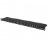 Patch Panel Rack 19 0.5u, 24 Porty Rj45 Cat6 Ftp, Czarny